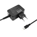 Ładowarka sieciowa 65W | 5-20V | 3-3.25A | USB typ C | PD | Czarna Qoltec