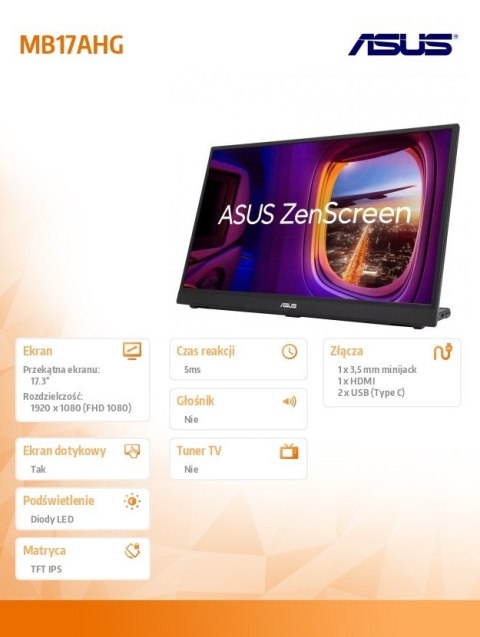 Monitor 17 cali MB17AHG IPS Asus Monitor 17 cali MB17AHG IPS Asus