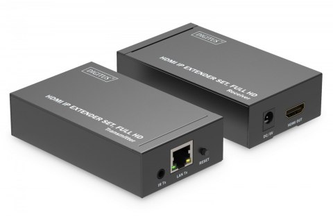 Przedłużacz/Extender HDMI 1080p 60Hz 120m po skrętce Cat.6/6A/7/8 HDCP 1.3 IR, zestaw Digitus