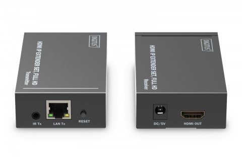 Przedłużacz/Extender HDMI 1080p 60Hz 120m po skrętce Cat.6/6A/7/8 HDCP 1.3 IR, zestaw Digitus