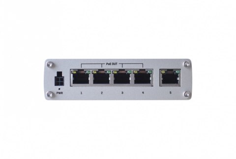 Przełącznik przemysłowy TSW100 4xPoE+, 5xGigabit TELTONIKA Przełącznik przemysłowy TSW100 4xPoE+, 5xGigabit TELTONIKA