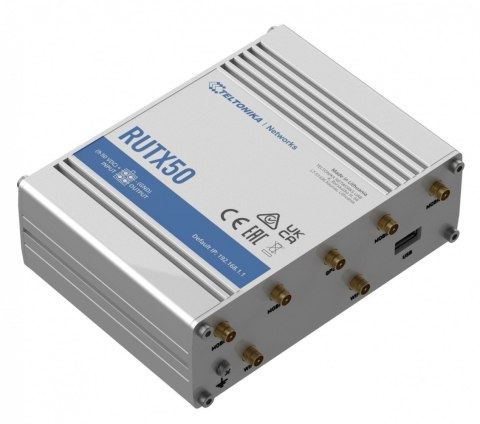 Router 5G RUTX50 Dual Sim, GNSS, WiFi, 4xLAN, USB2.0 TELTONIKA Router 5G RUTX50 Dual Sim, GNSS, WiFi, 4xLAN, USB2.0 TELTONIKA