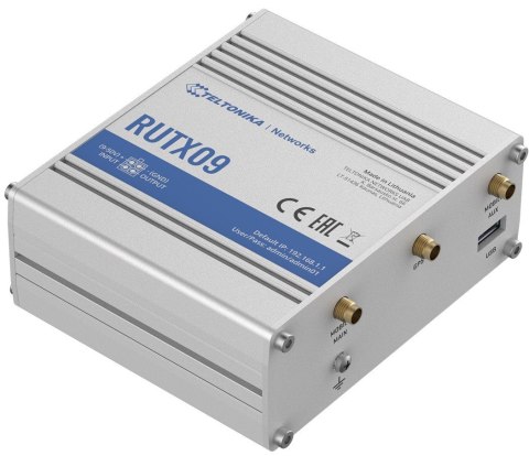Router LTE RUTX09 (Cat 6), 4xGbE, GNSS, Ethernet TELTONIKA Router LTE RUTX09 (Cat 6), 4xGbE, GNSS, Ethernet TELTONIKA