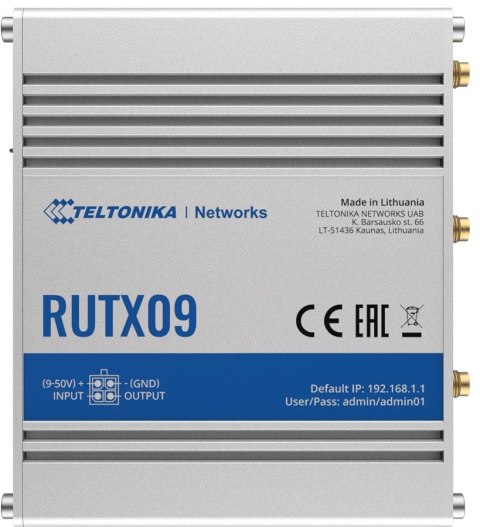 Router LTE RUTX09 (Cat 6), 4xGbE, GNSS, Ethernet TELTONIKA Router LTE RUTX09 (Cat 6), 4xGbE, GNSS, Ethernet TELTONIKA