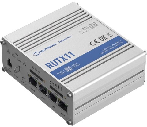 Router LTE RUTX11(Cat 6), WiFi, BLE, GNSS, Ethernet TELTONIKA Router LTE RUTX11(Cat 6), WiFi, BLE, GNSS, Ethernet TELTONIKA