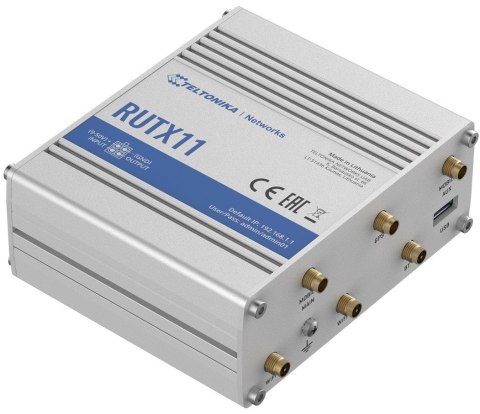 Router LTE RUTX11(Cat 6), WiFi, BLE, GNSS, Ethernet TELTONIKA Router LTE RUTX11(Cat 6), WiFi, BLE, GNSS, Ethernet TELTONIKA