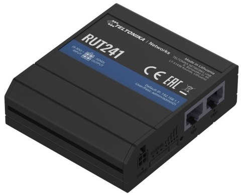 Router LTE RUT241 (Cat 4), 4G, WiFi, Ethernet TELTONIKA Router LTE RUT241 (Cat 4), 4G, WiFi, Ethernet TELTONIKA