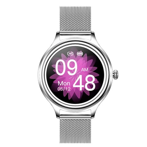 Smartwatch K3 1.09 cala 140 mAh srebrny Kumi Smartwatch K3 1.09 cala 140 mAh srebrny Kumi
