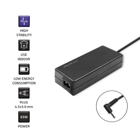 Zasilacz do Samsung 65W | 19V | 3.42A | 3.0*1.0 Qoltec