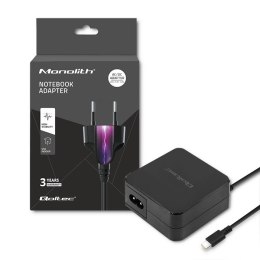 Zasilacz sieciowy 65W | 5-20.3V | 2-3.25A | USB typ C | PD Qoltec