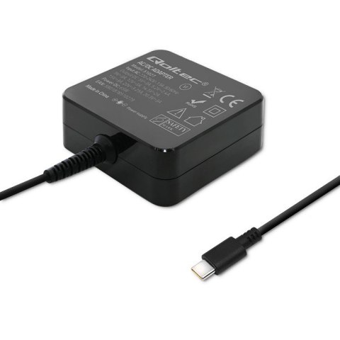 Zasilacz sieciowy 65W | 5-20.3V | 2-3.25A | USB typ C | PD Qoltec