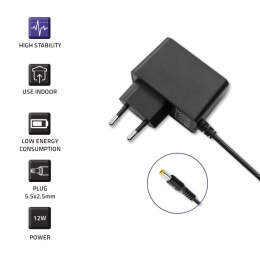 Zasilacz wtyczkowy 12W | 12V | 1A | 5.5*2.5 Qoltec