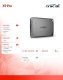 Dysk SSD X9 Pro 2TB USB-C 3.2 Gen2 Crucial