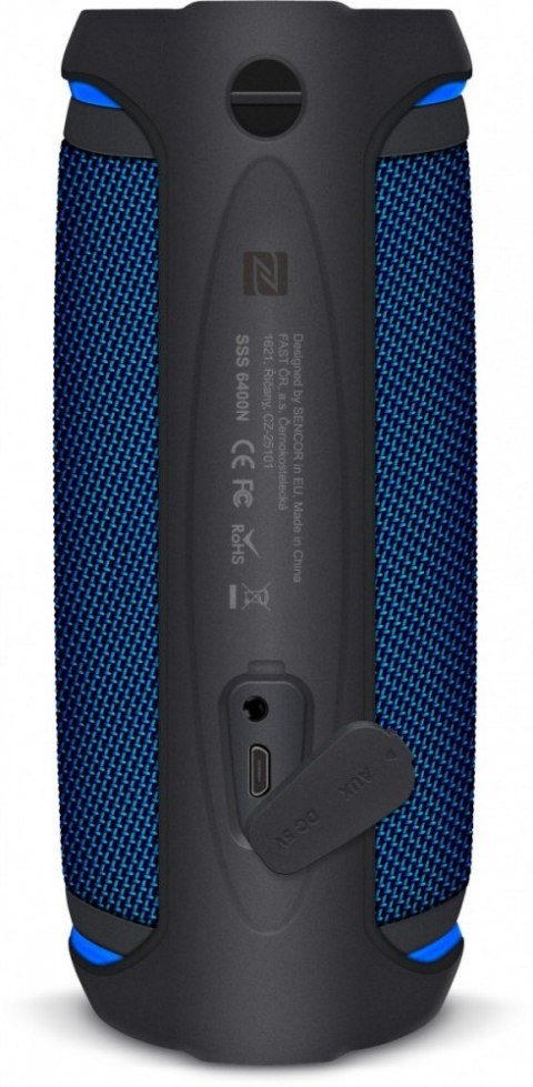 Głośnik Bluetooth SSS 6400 Sirius 30W, TWS, NFC, IPX6 Niebieski Sencor Głośnik Bluetooth SSS 6400 Sirius 30W, TWS, NFC, IPX6 Niebieski Sencor