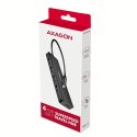 HUE-C1C 4-portowy hub USB 5Gbps Travel, USB-C power IN, kabel Type-C 19cm, USB-C dodatkowe zasilanie AXAGON