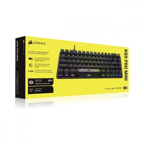 Klawiatura K65 Pro Mini RGB 65% Optical-Mechanical Corsair Klawiatura K65 Pro Mini RGB 65% Optical-Mechanical Corsair