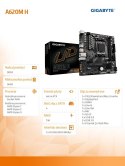 Płyta główna A620M H AM5 2DDR5 HDMI/DP M.2 mATX Gigabyte