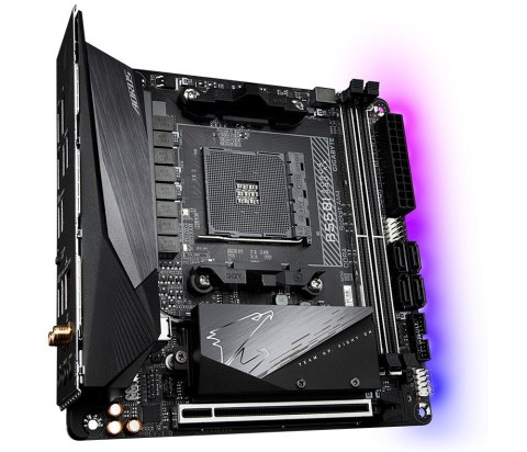 Płyta główna B550I AORUS PRO AX AM4 2DDR4 HDMI/DP mITX Gigabyte Płyta główna B550I AORUS PRO AX AM4 2DDR4 HDMI/DP mITX Gigabyte