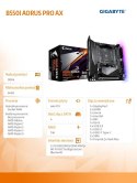 Płyta główna B550I AORUS PRO AX AM4 2DDR4 HDMI/DP mITX Gigabyte