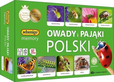 Gra Owady i pająki Polski memory Adamigo Gra Owady i pająki Polski memory Adamigo