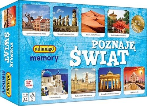Gra Poznaję świat memory Adamigo Gra Poznaję świat memory Adamigo