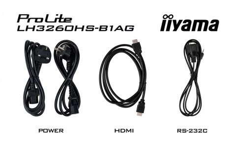 Monitor wielkoformatowy 31.5 cala LH3260HS-B1AG matowy 24h/7 500(cd/m2) VA 1920 x 1080 FHD Android.11 Wifi CMS(iiSignage2) IIYAMA