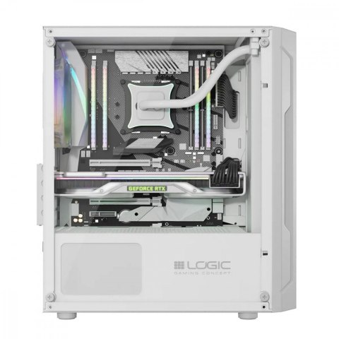 Obudowa Komputerowa Logic Aramis ARGB Mini USB 3.0 Biała Logic Concept