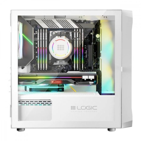 Obudowa Komputerowa Logic Portos ARGB Mini USB 3.0 Biała Logic Concept