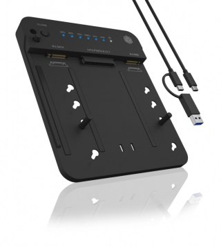 Stacja dokująca/klonująca IB-2915MSCL-C31 M.2 dla M.2 0NVMe i SATA 2,5/3,5 SSD/HDD IcyBox