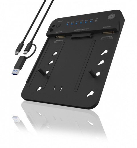 Stacja dokujÄca/klonujÄca IB-2915MSCL-C31 M.2 dla M.2 0NVMe i SATA 2,5/3,5 SSD/HDD