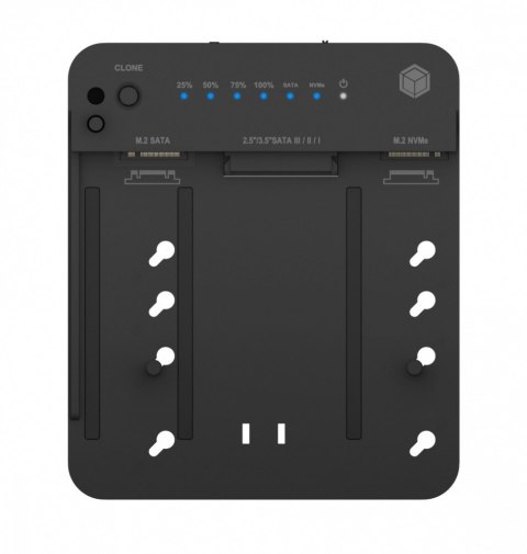 Stacja dokujÄca/klonujÄca IB-2915MSCL-C31 M.2 dla M.2 0NVMe i SATA 2,5/3,5 SSD/HDD