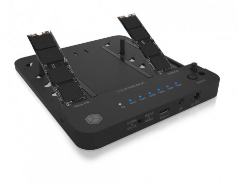 Stacja dokujÄca/klonujÄca IB-2915MSCL-C31 M.2 dla M.2 0NVMe i SATA 2,5/3,5 SSD/HDD