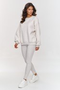 Spodnie Komplet Model A1 Beige Melange - Makadamia