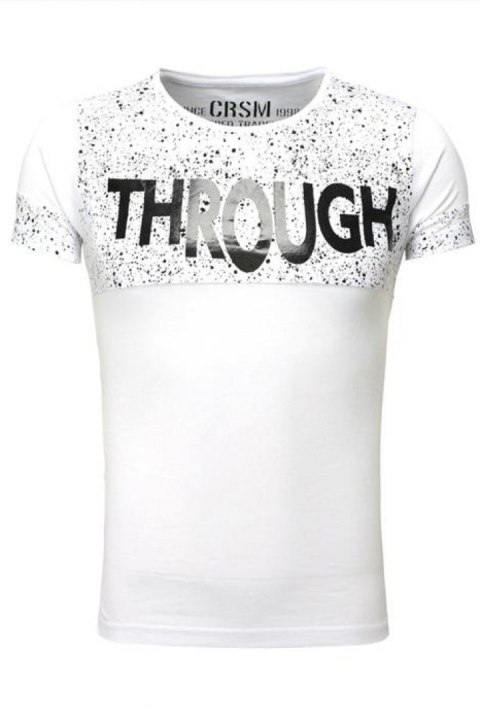 Tshirt Męski Model 17182 White - YourNewStyle Tshirt Męski Model 17182 White - YourNewStyle