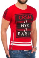Tshirt Męski Model 17189 Red - YourNewStyle