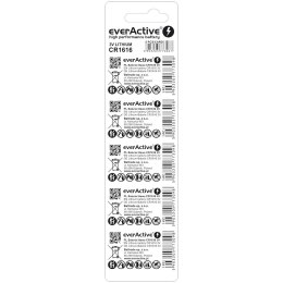 Baterie litowe mini CR1616 blister 5 sztuk EverActive
