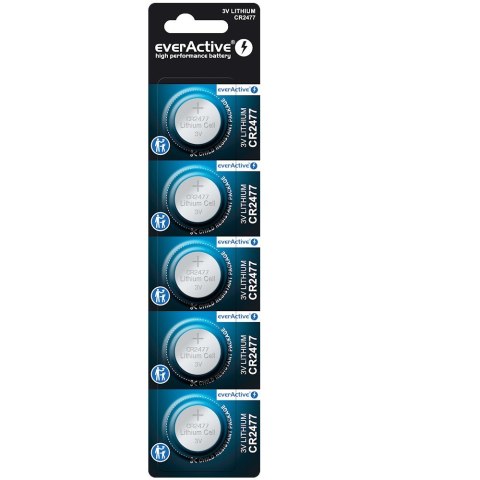 Baterie litowe mini CR2477 blister 5 szt. EverActive