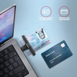 CRE-SMPC Czytnik kart identyfikacyjnych PocketReader USB-C AXAGON
