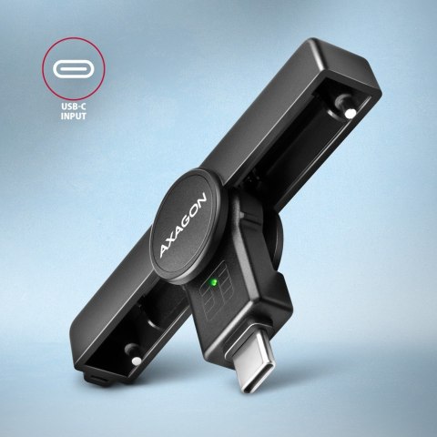 CRE-SMPC Czytnik kart identyfikacyjnych PocketReader USB-C AXAGON CRE-SMPC Czytnik kart identyfikacyjnych PocketReader USB-C AXAGON