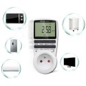 Elektroniczny programator czasowy PC0628 | 3680W | 16A | LCD Qoltec