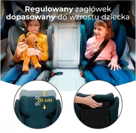 Fotelik samochodowy JUNIOR FIX 2 i-Size 100-150 cm HARBOR BLUE Kinderkraft Fotelik samochodowy JUNIOR FIX 2 i-Size 100-150 cm HARBOR BLUE Kinderkraft