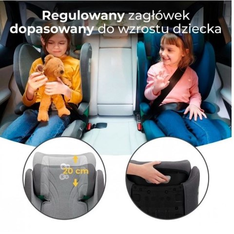 Fotelik samochodowy JUNIOR FIX 2 i-Size 100-150 cm ROCKET GREY Kinderkraft Fotelik samochodowy JUNIOR FIX 2 i-Size 100-150 cm ROCKET GREY Kinderkraft