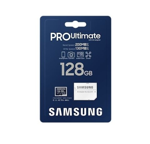 Karta pamięci microSD MB-MY128SA/WW Pro Ultimate 128GB + Adapter Samsung