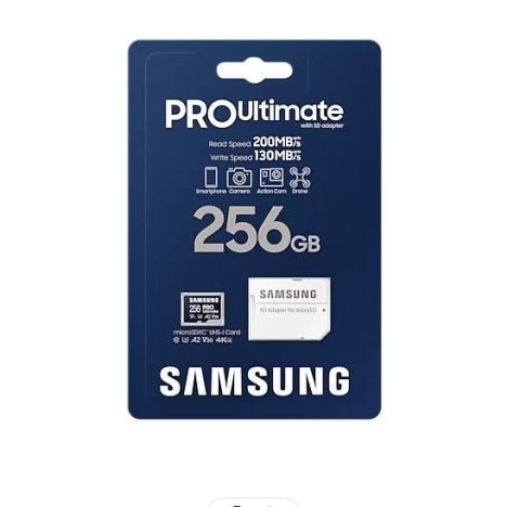 Karta pamięci microSD MB-MY256SA/WW Pro Ultimate 256GB + Adapter Samsung