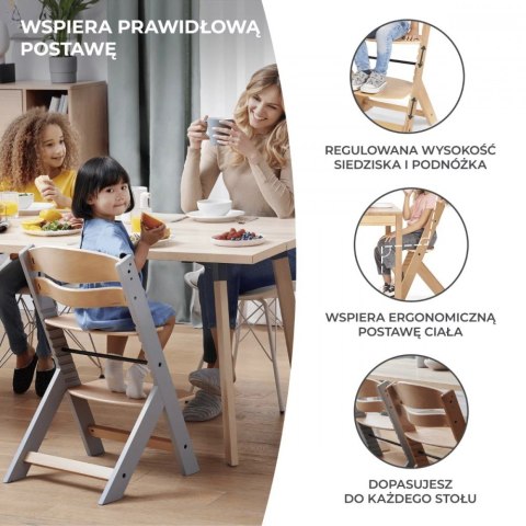 Krzesełko do karmienia ENOCK NATURAL Kinderkraft Krzesełko do karmienia ENOCK NATURAL Kinderkraft