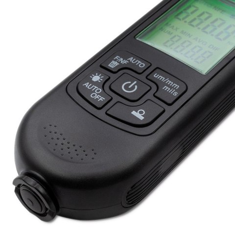 Miernik grubości lakieru z wyświetlaczem LCD | 0~2000um Qoltec Miernik grubości lakieru z wyświetlaczem LCD | 0~2000um Qoltec