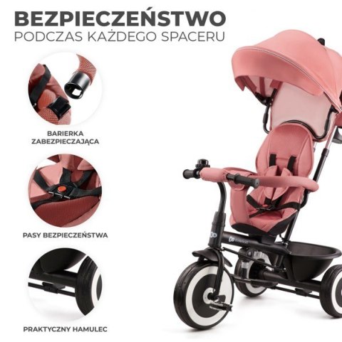 Rowerek trójkołowy ASTON ROSE PINK Kinderkraft Rowerek trójkołowy ASTON ROSE PINK Kinderkraft