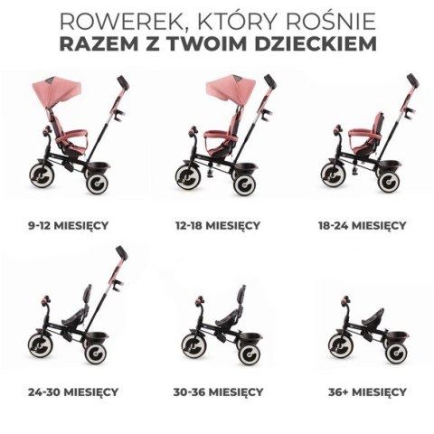 Rowerek trójkołowy ASTON ROSE PINK Kinderkraft Rowerek trójkołowy ASTON ROSE PINK Kinderkraft
