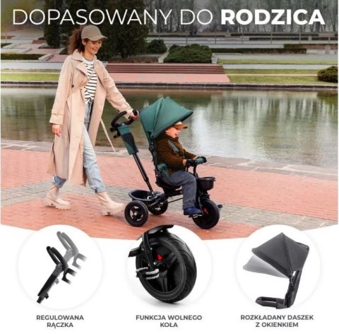Rowerek trójkołowy AVEO MALACHITE GREY Kinderkraft Rowerek trójkołowy AVEO MALACHITE GREY Kinderkraft