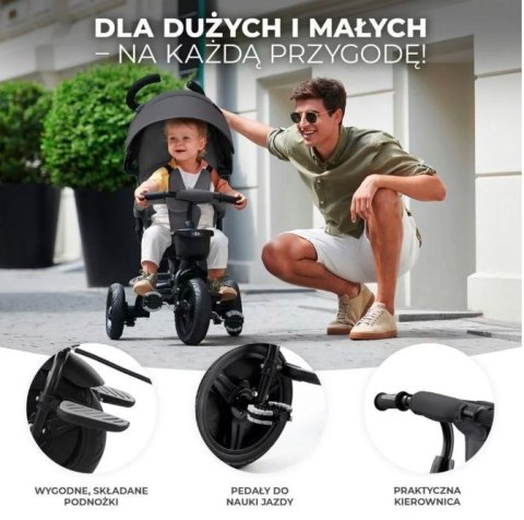 Rowerek trójkołowy AVEO MALACHITE GREY Kinderkraft Rowerek trójkołowy AVEO MALACHITE GREY Kinderkraft